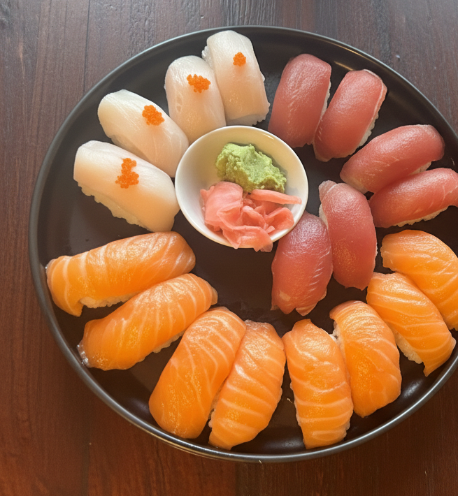 salmon-tuna-butterfish-sushi